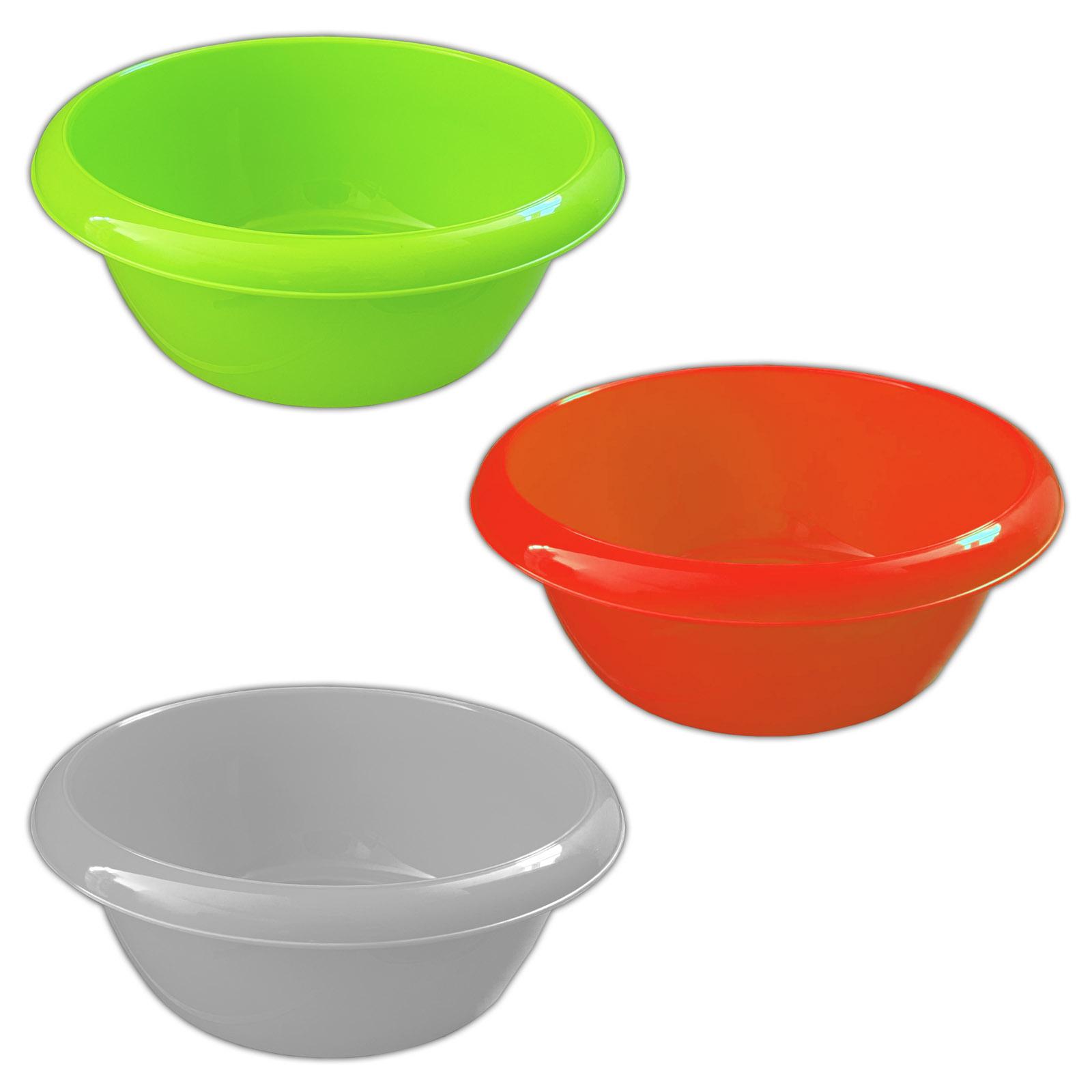 HAC24 3er Set Plastikschüssel 1,1 Liter Schüssel Kunststoffschüssel Rührschüssel Küchenschüssel Servierschüssel 176563995
