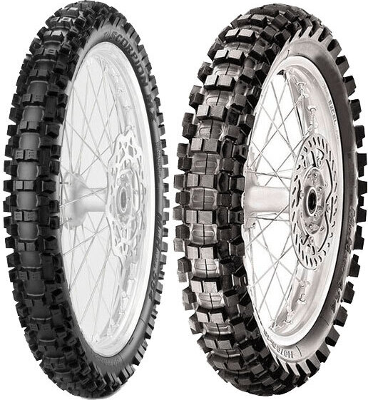 Pár pneumatík PIRELLI 80/100-21 MX32 MID H + 120/90-19 MX EXTRA J