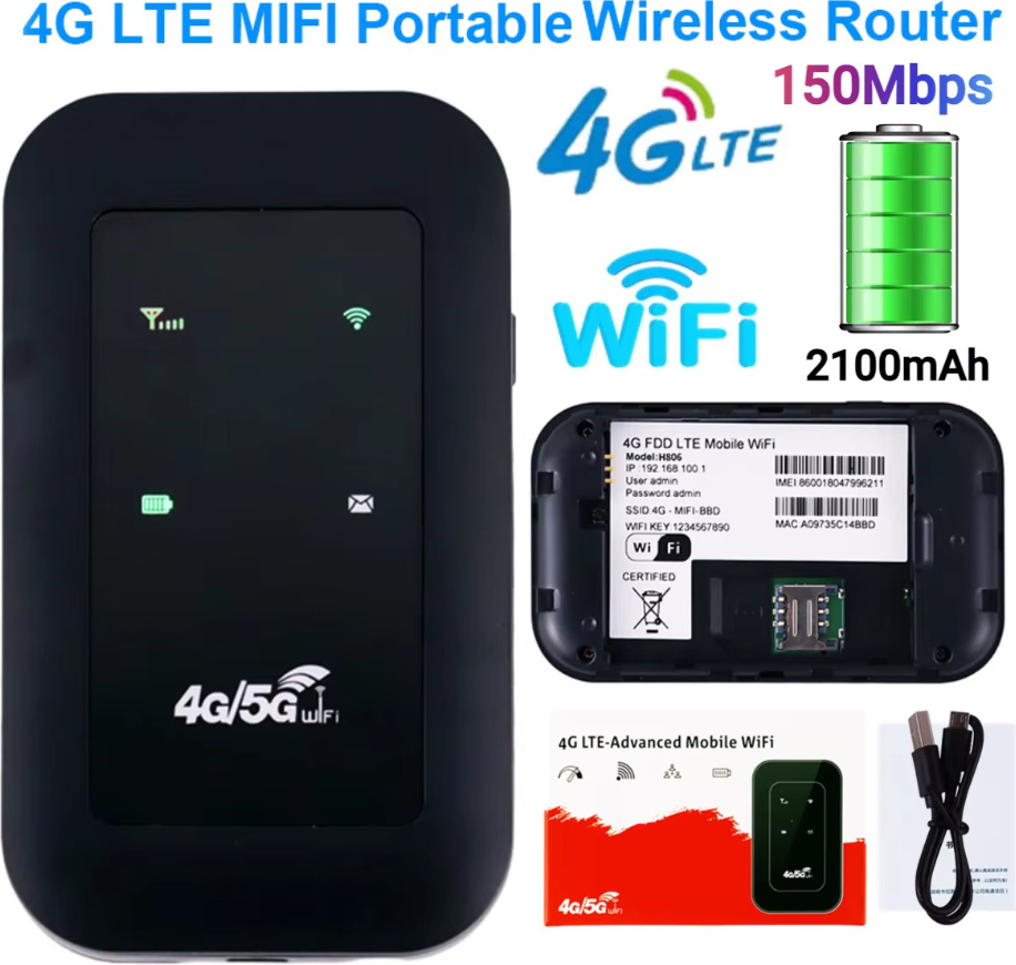 Router WiFi Mobile GlocalMe MeowGo G40Pro 4G, Copertura 200 Paesi, Nessuna SIM, 1GB Di Dati Inclusi