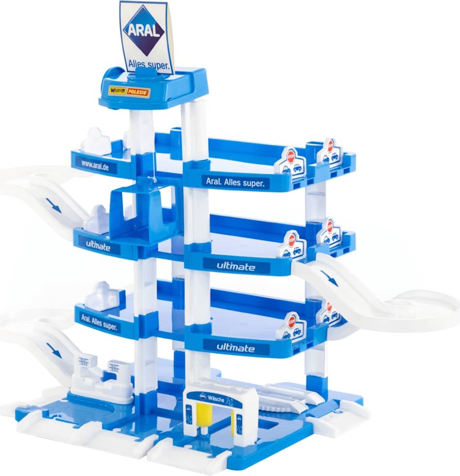 Polesie Polesie46086 Parkgarage Aral 4 Piani (Box) - Giocattoli per Garage, Multicolore