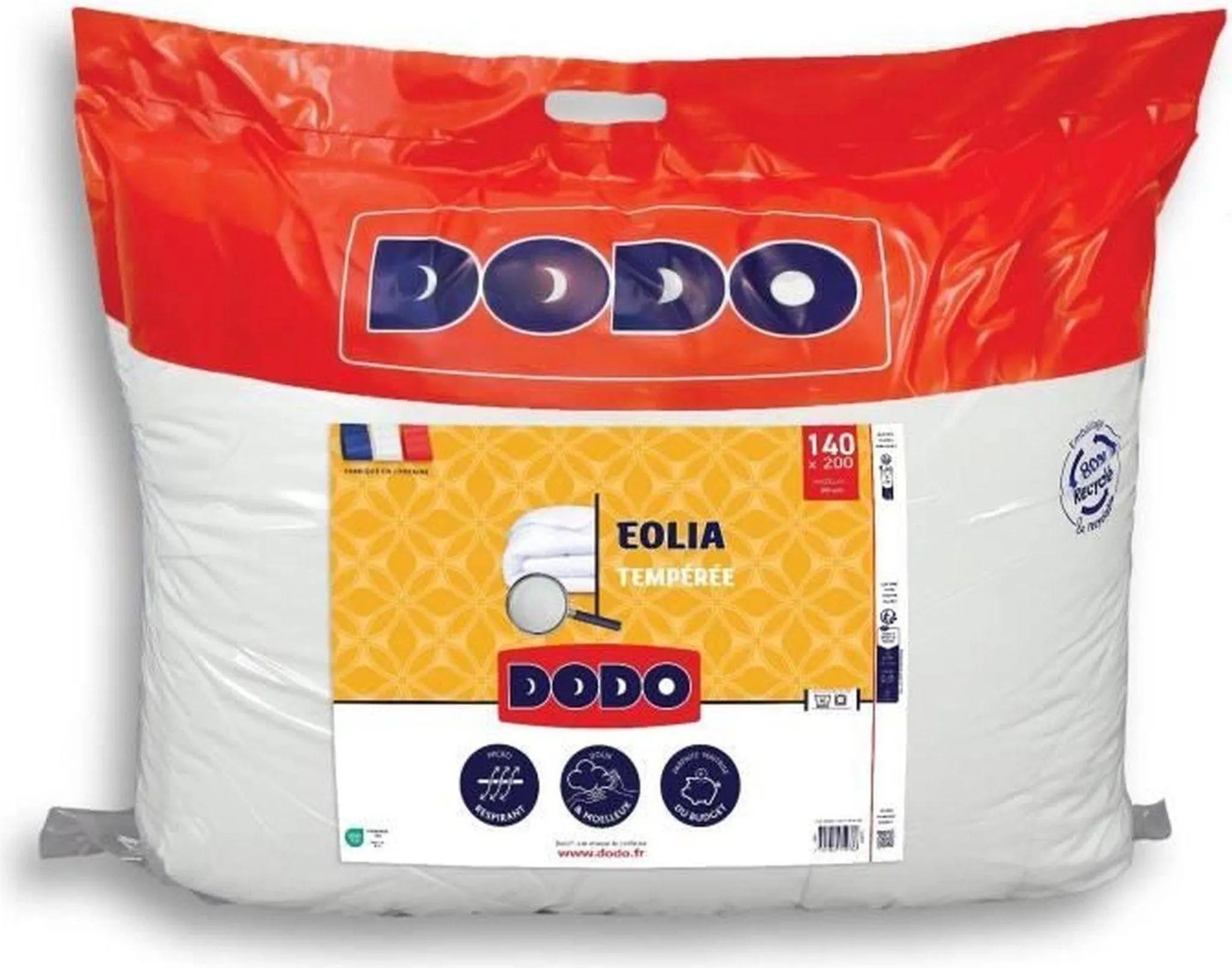DODO - Temperierte Bettdecke 300 g/m² - EOLIA - 140 x 200 cm - Weiß