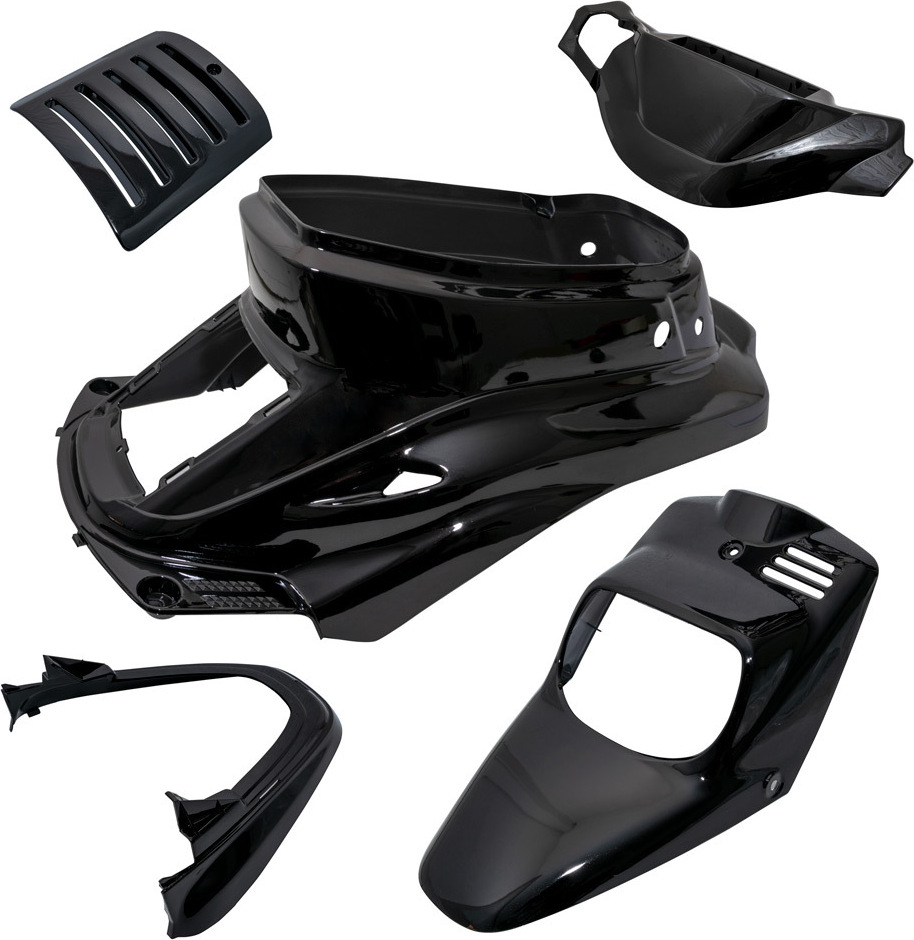 TNT 5-teiliges Verkleidungsset / Verkleidungskit Booster BWs metallic schwarz 41137