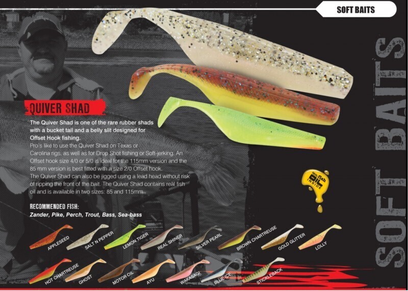 6 Fox Rage Gummifische Quiver Shad Gummifisch 8,5cm, Farbe:Blue Ice NSL205-aus