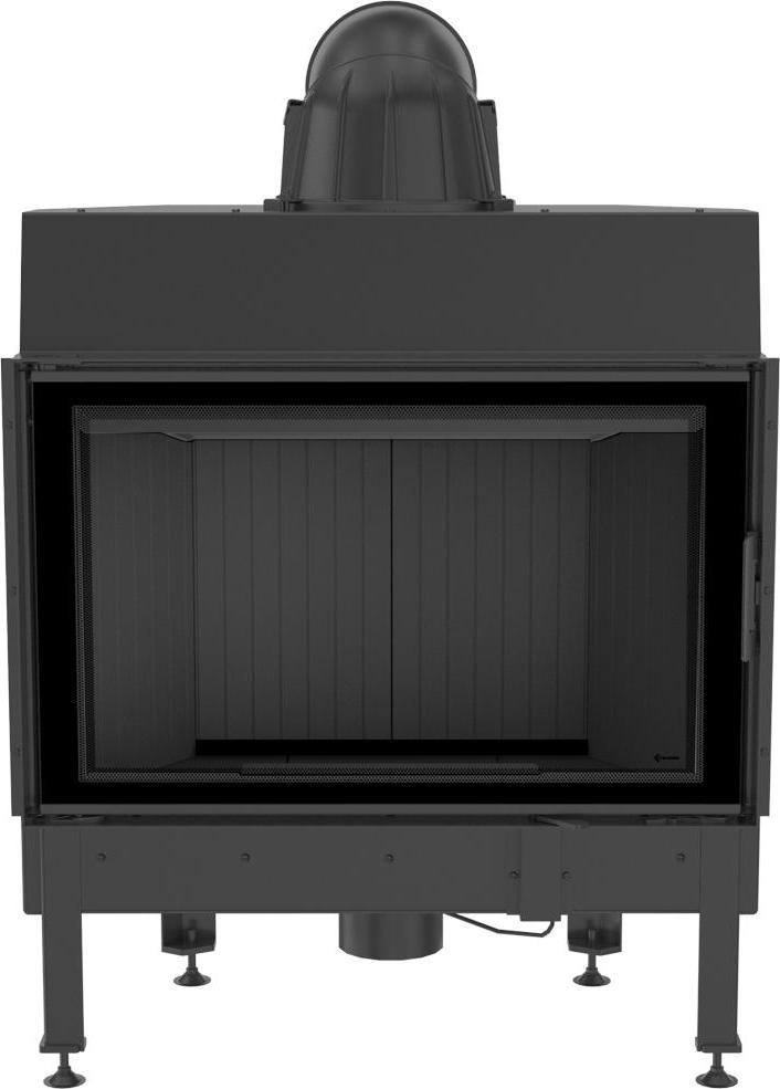 Oceľový krb KRATKI NADIA 12 kW Ø 200 čierny thermotec