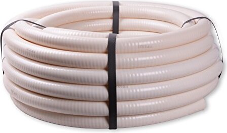 AquaDE PVC Wasserschlauch 1 Meter Flexpipe 20 mm für Whirlpool-Bau Jacuzzi Pool Schlauch Flex-Pipe Zuschnitt - Laufmeter