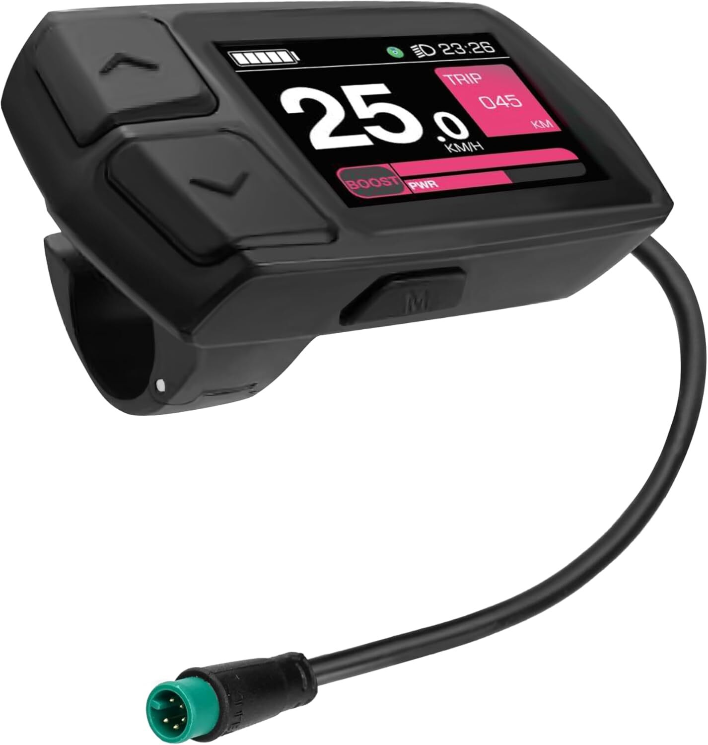 SachsenRAD E-Bike LCD Display für C5/C5R/S8/S6, 2,0” IPS Hochhelligkeits-Hochauflösungsdisplay, für 24V/36V/48V E-Bike, wasserdicht, mit Apple Find My BT13210