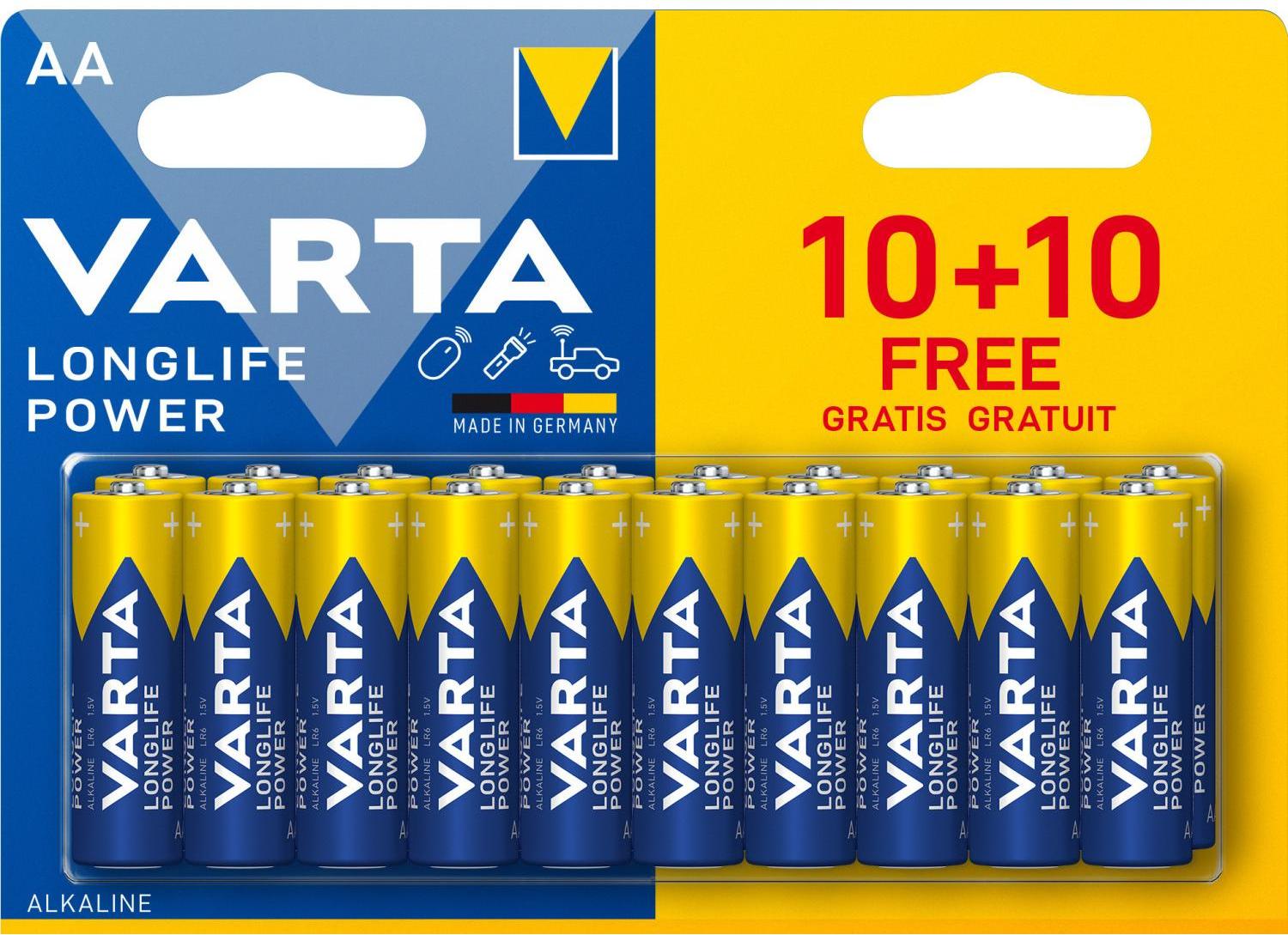 Varta 04906 Einwegbatterie AA Zink-Mangan-Dioxid (Zn/MnO2) 04906 121 490