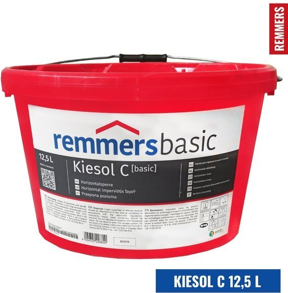 Remmers KIESOL C Injektionscreme Trockene Wand Abdichtung Horizontalsperre 12,5L 72713