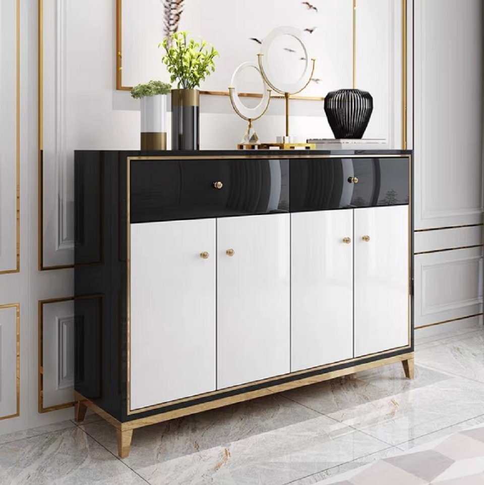 Esszimmer Modern Kommoden Schwarz Sideboard Holz JVmoebel