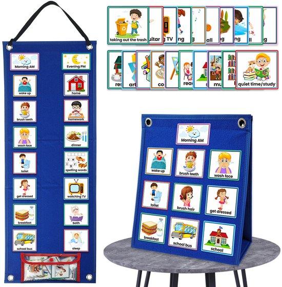 OEM Visuelle Kalender für Kinder mit 70 Karten, tägliches Routinebrett, 2-in-1 visuelles Zeitmanagement, 675 x 24 cm 2026