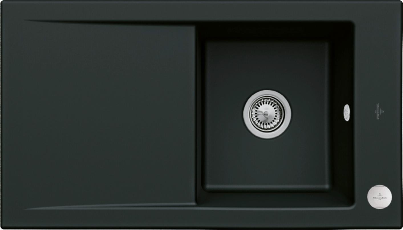 V&B Spüle Timeline 50 m Abl.garn, Exzenter, pure black Image