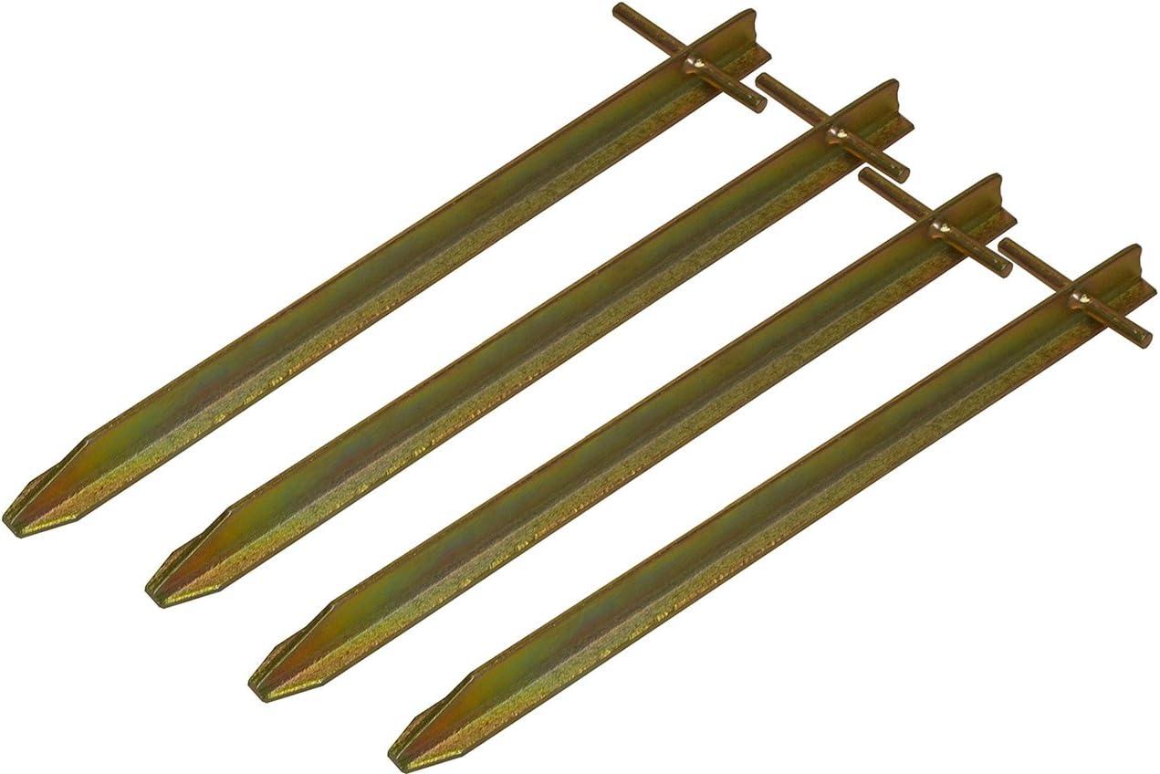 FunTomia TT-Profil Heringe 30cm 4 St. starke Eisen Erdnägel für Camping & Vorzelt - 4403