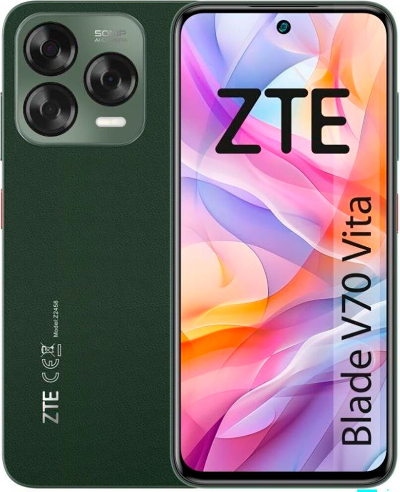 ZTE Blade V70 Vita, 17 cm (6.7"), 8 GB, 256 GB, 50 MP, Android 14, Zelená