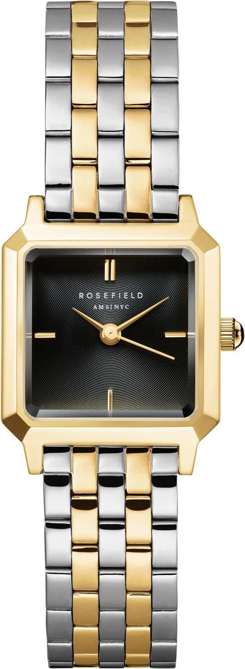 ROSEFIELD Damenuhr BOXELLE Bicolor Schwarz-Gold-Silber BBDSG-B07