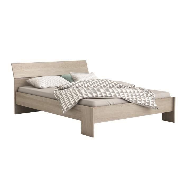 CBA Bett Prya 140 x 190/200 cm-Shannon Eiche 379463