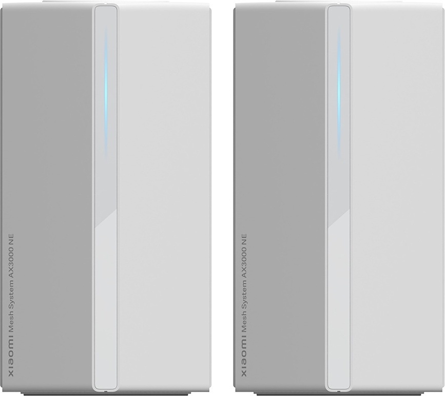 Xiaomi Mesh System | AX3000 NE (2-pack) | 802.11ax | 10/100/1000 Mbit/s | Ethernet LAN (RJ-45) ports 4 | Mesh Support Yes | MU-MiMO No | No mobile broadband 9563