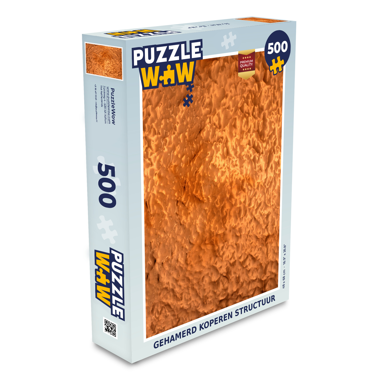 MuchoWow® Puzzle 500 Teile Gehämmerte Kupferstruktur - Denken - Spiel - Toy 137|1332537