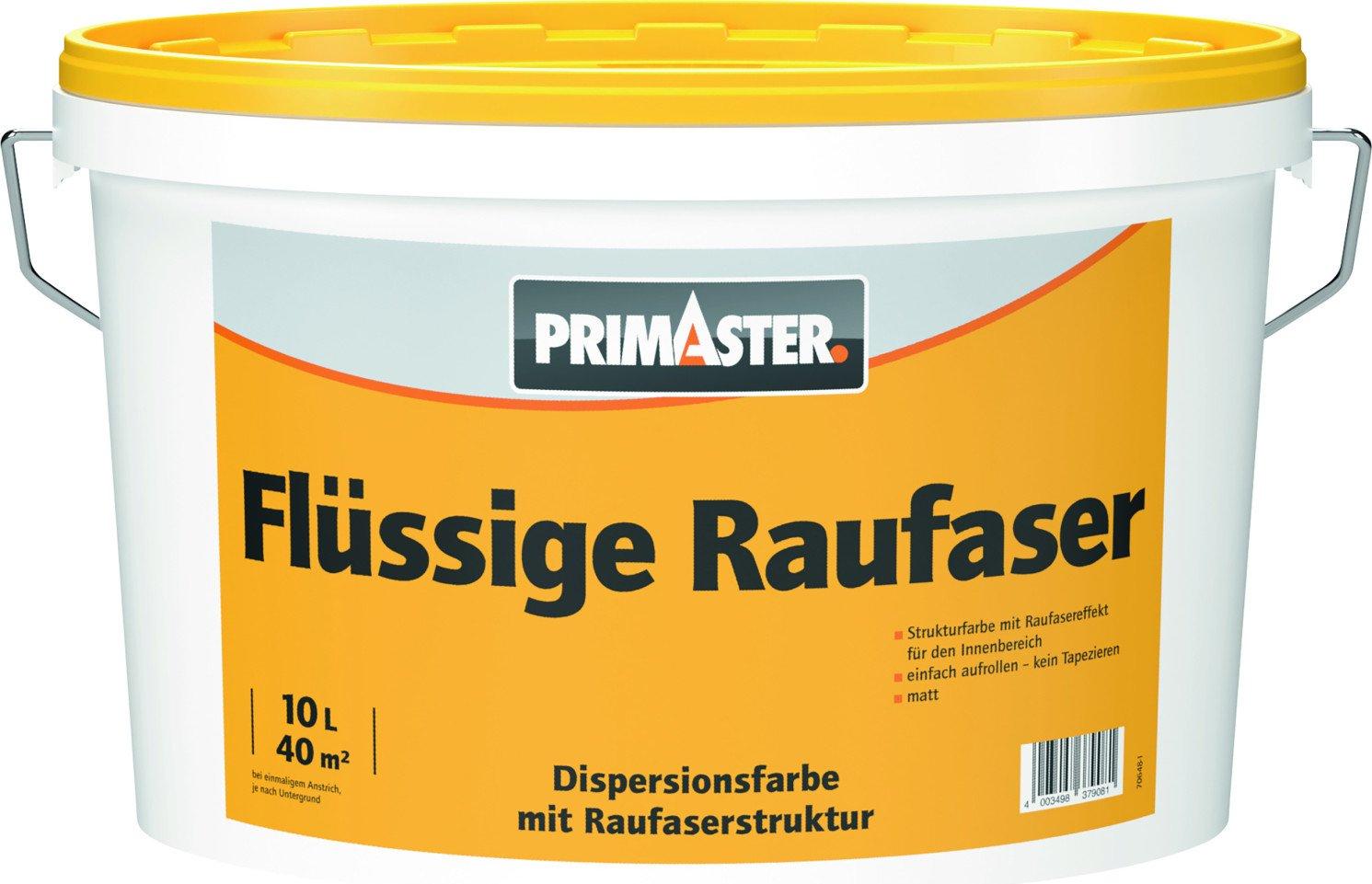 Primaster Flüssige Raufaser 10 L weiß matt