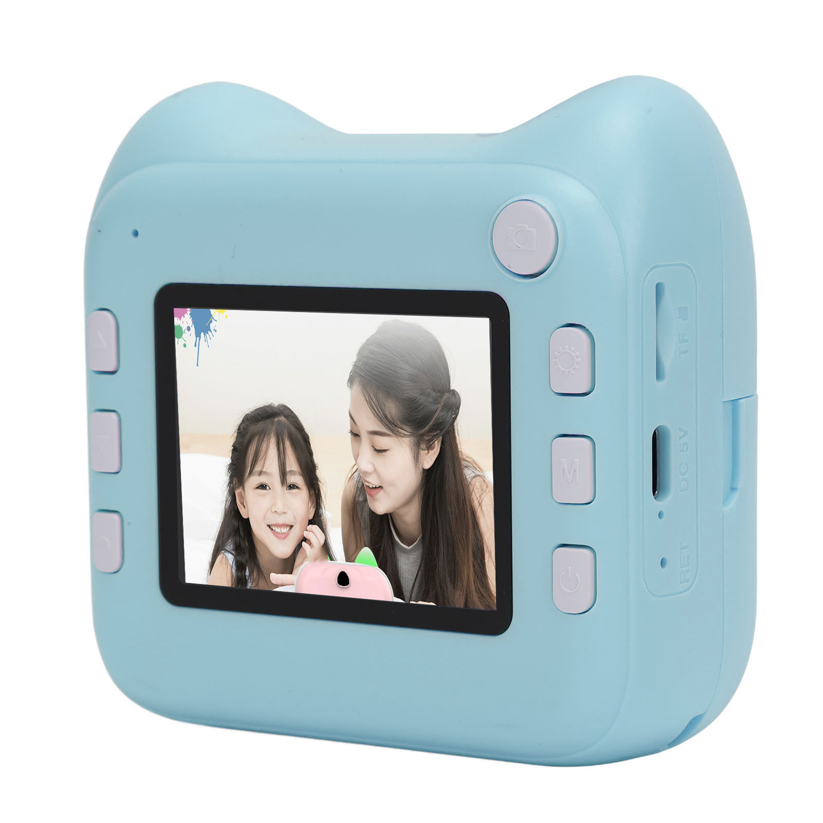 Cocosity Sofortbildkamera,Sofortbildkamera für Kinder,Digitale Sofortbildkamera,Sofortbildkamera Spielzeug,Mini-Drucker-Kamera,Tragbarer Kamera-Drucker