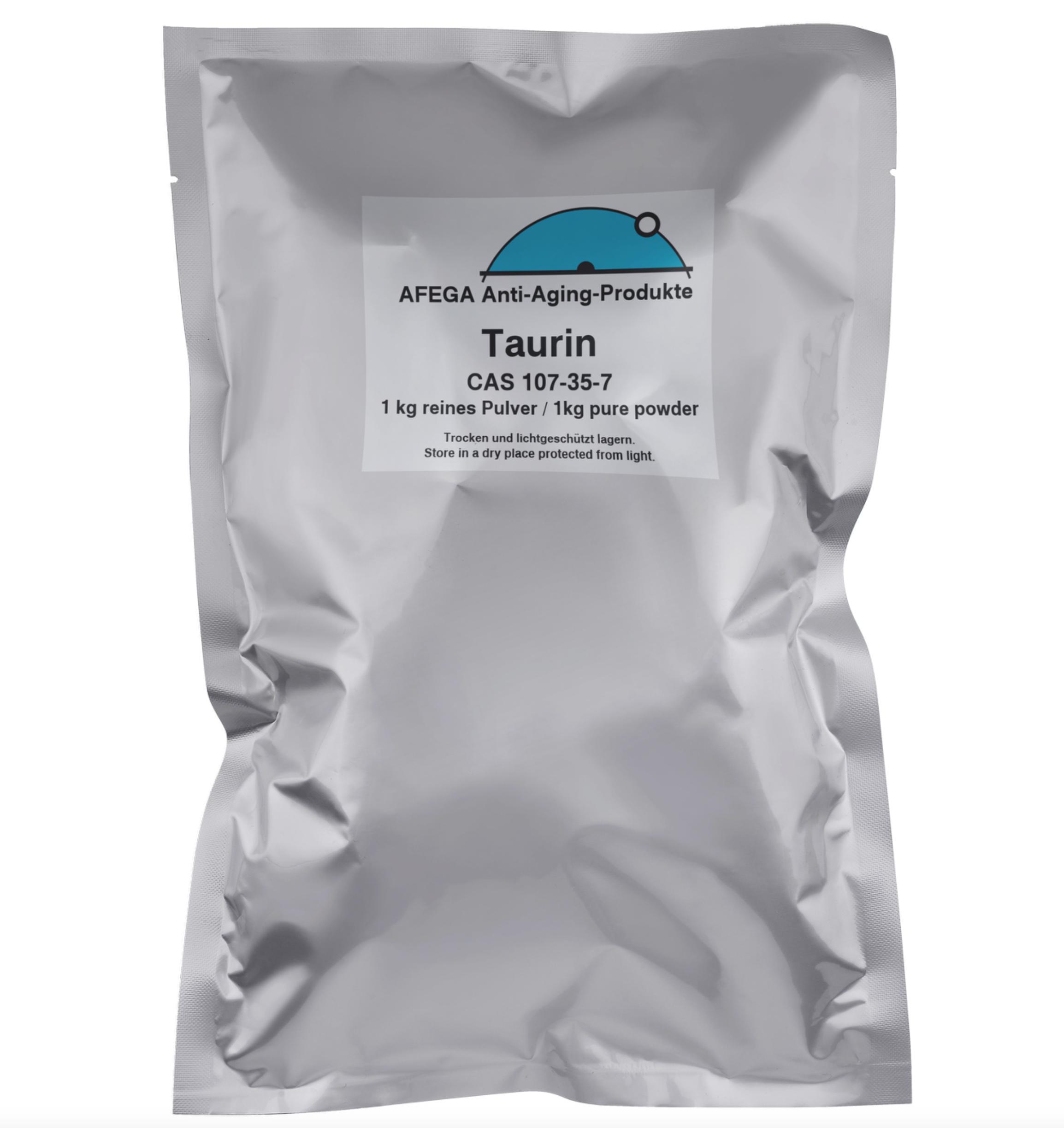 AFEGA Anti-Aging-Produkte 1 kg Taurin-Pulver (geschmacksneutal)