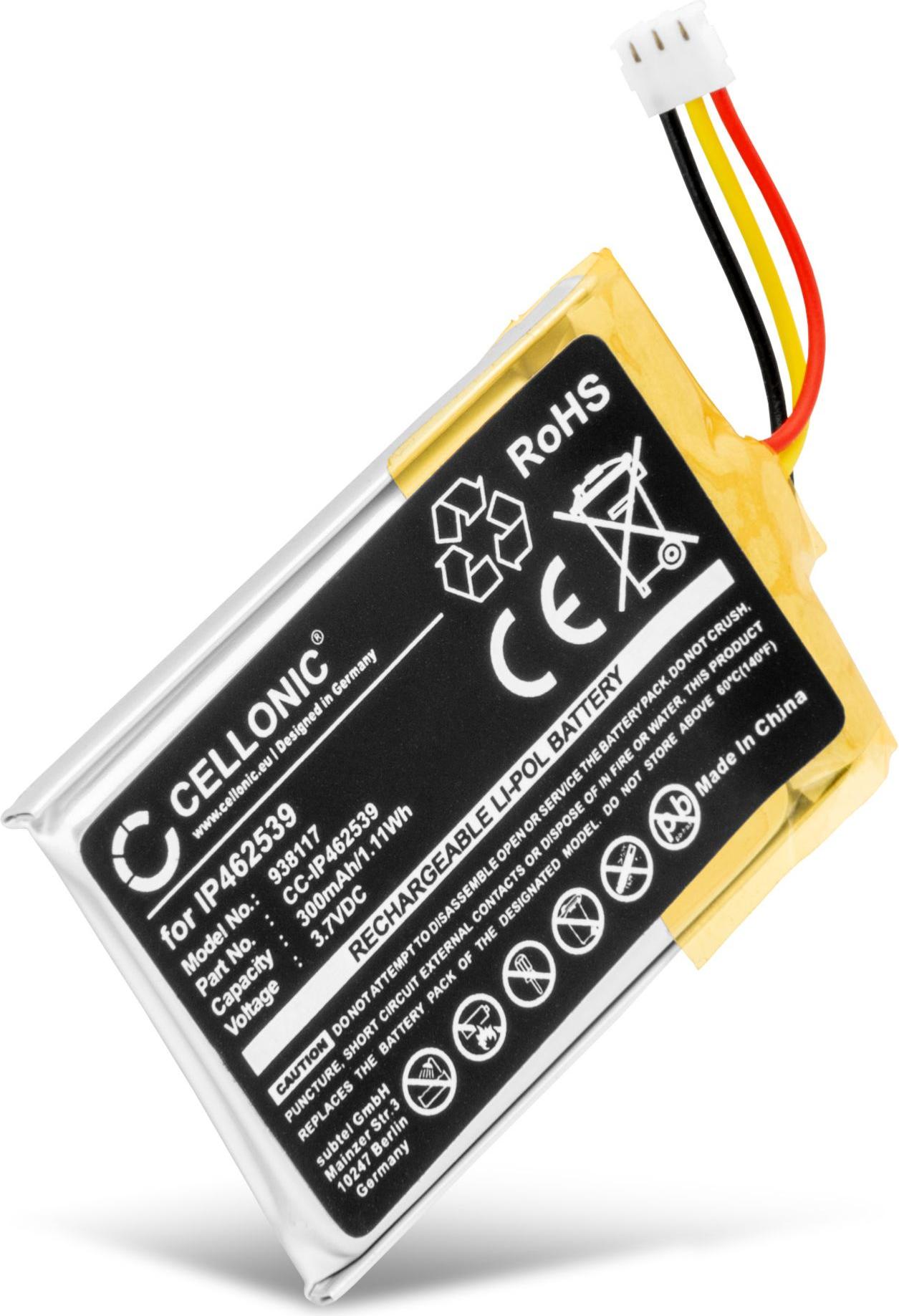 CELLONIC 1x Akku für Headset Kompatibel mit Phonak ComPilot, ComPilot II, IP462539 - (300mAh, 3.7V) 938117