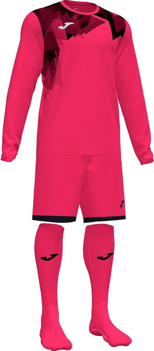 Joma Zamora VI Torwart Trikot Set Kinder - Raspberry / Schwarz | Größe: 104-116 102248.501