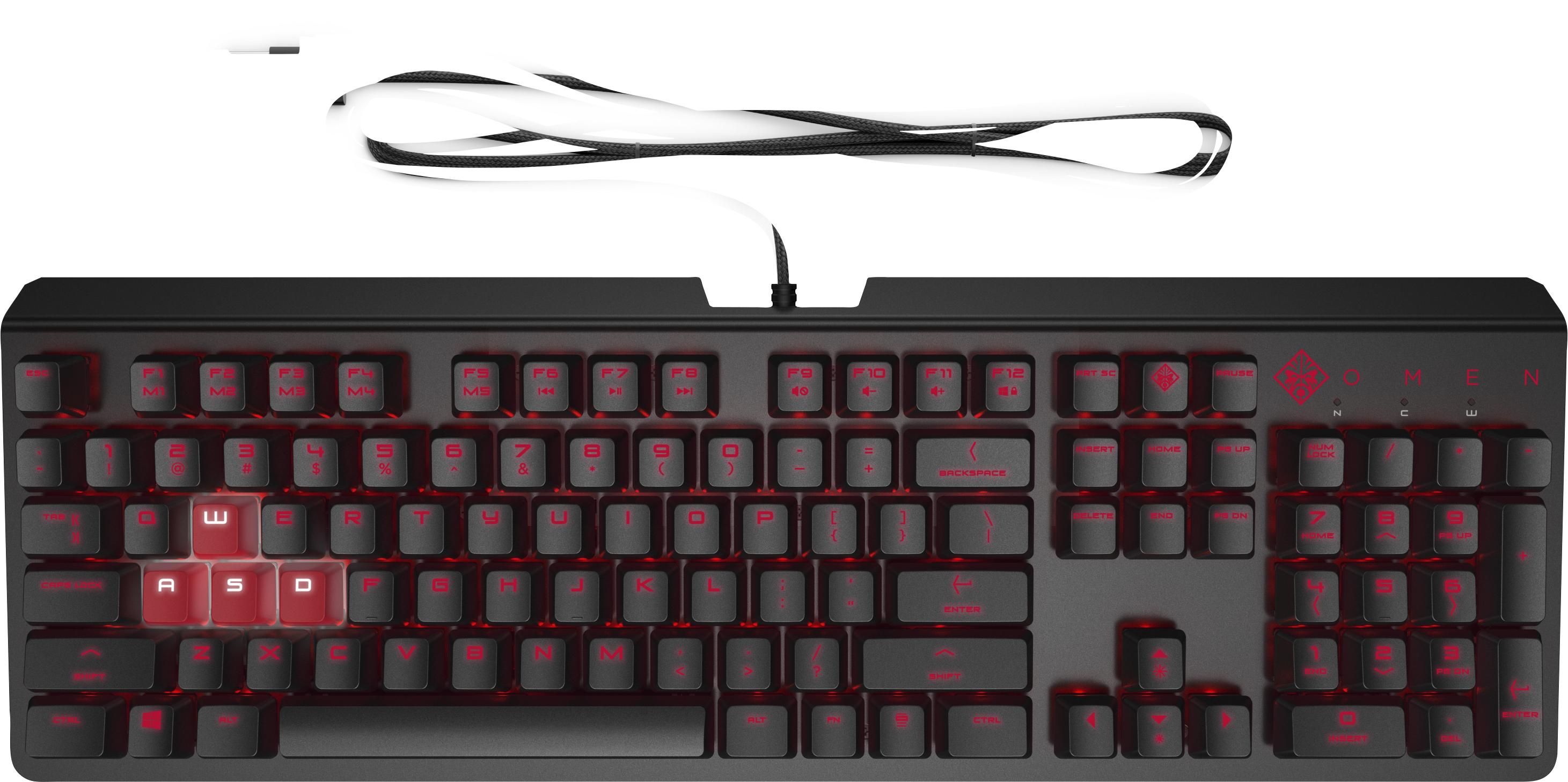 OMEN by HP Encoder - Tastatur - USB - Englisch - braun - für HP 27, ENVY Laptop 13, 17, Laptop 14, 15, Pavilion Laptop 14, 15, Pavilion x360 Laptop 6YW75AA#ABB