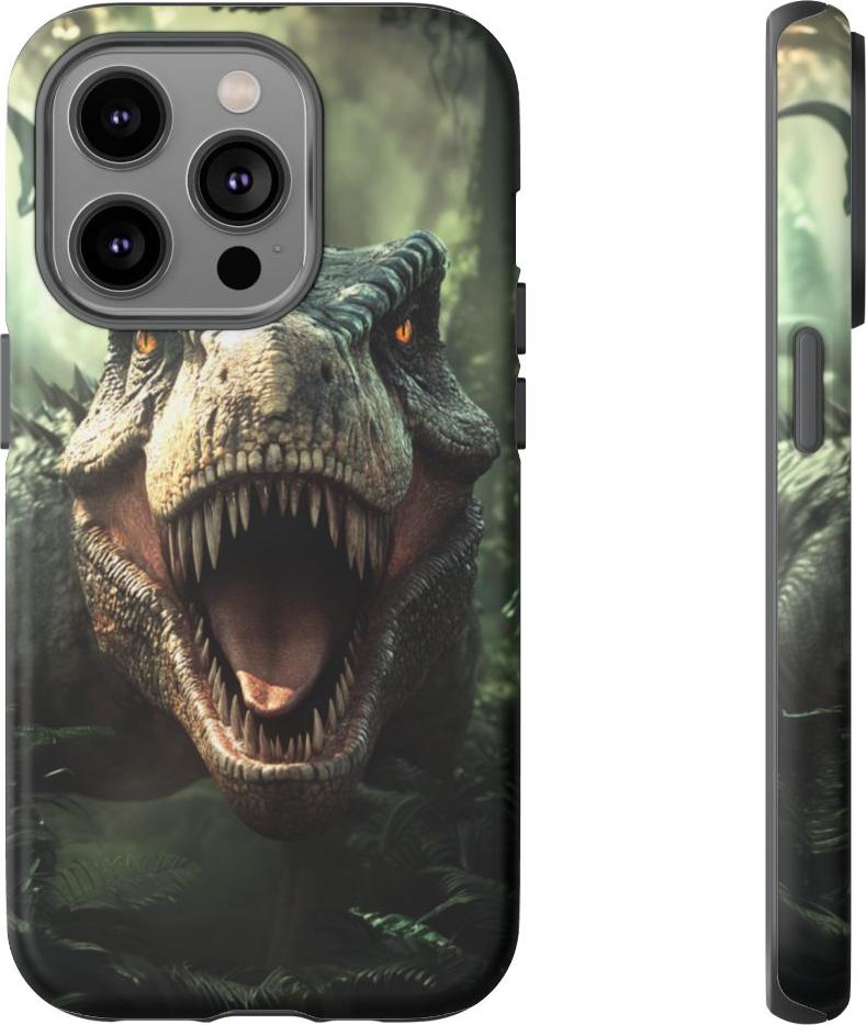 WOYC Furchteinflößender Dinosaurier im Dschungel – Hülle Kompatibel mit iPhone 14 Pro Tgh-mt-ip14pr-11509