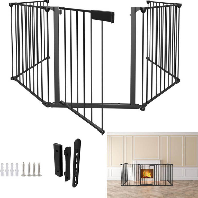 TolleTour Kaminschutzgitter Absperrgitter 5x Türschutzgitter Vogelschutz Baby Schwarz RL-HG9160-1-HESjhd