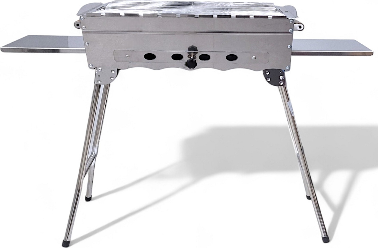 Grillpeter Mangal Khan Edelstahl Schaschlik Grill mit Grillrost 8001697