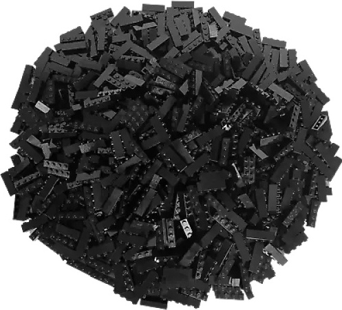 LEGO® 1x4 kocky Vysoké kocky Čierna - 3010 NEW! Množstvo 250x