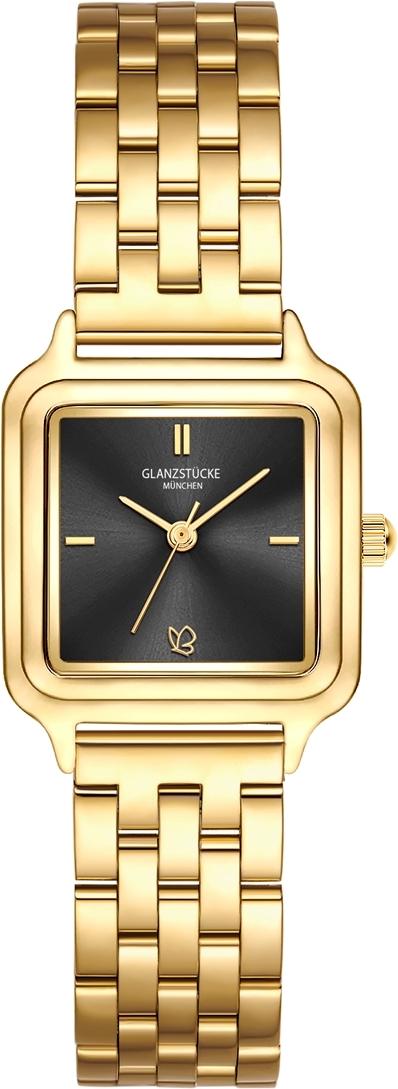 Glanzstücke München Armband-Uhr gelbgold gelbgold Edelstahlgelbgold 10130038 101300380
