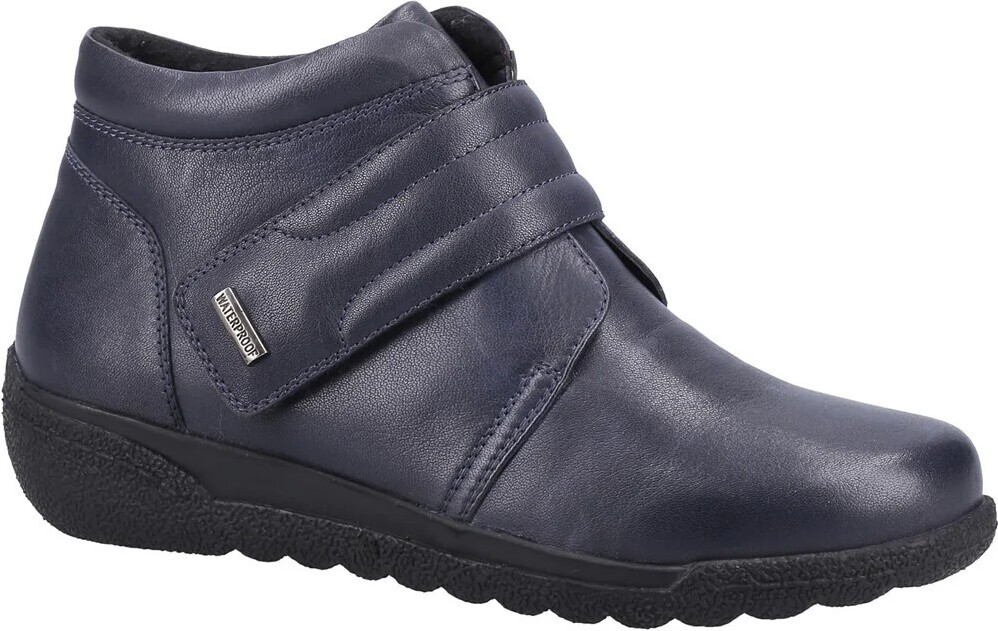 Fleet & Foster - Dámske členkové topánky Shetland, kožené FS10097 (40 EU) (námornícka modrá)