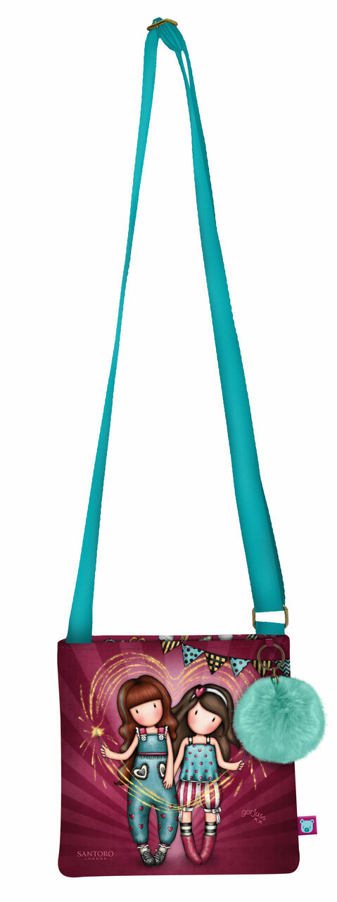 Umhängetasche Gorjuss Fireworks Granatrot (21 x 20 x 1.5 cm)