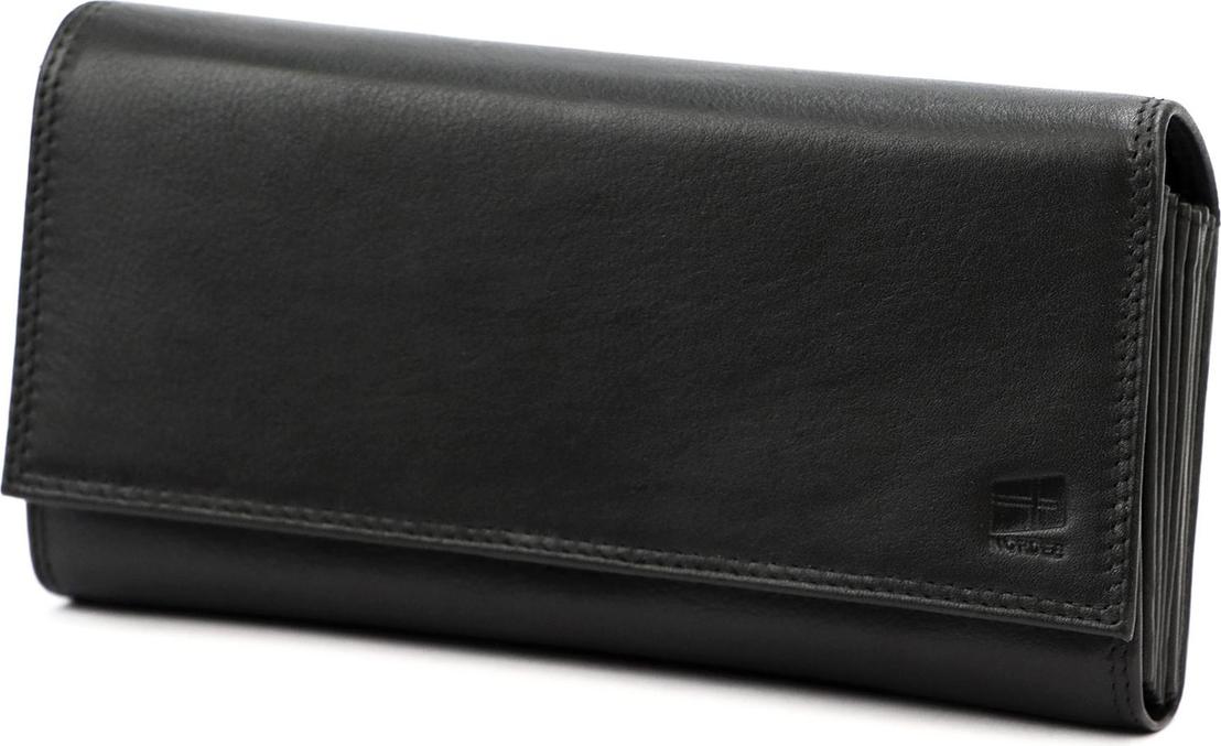 Nordee Herren-Geldbörse aus Leder, geräumig, lang