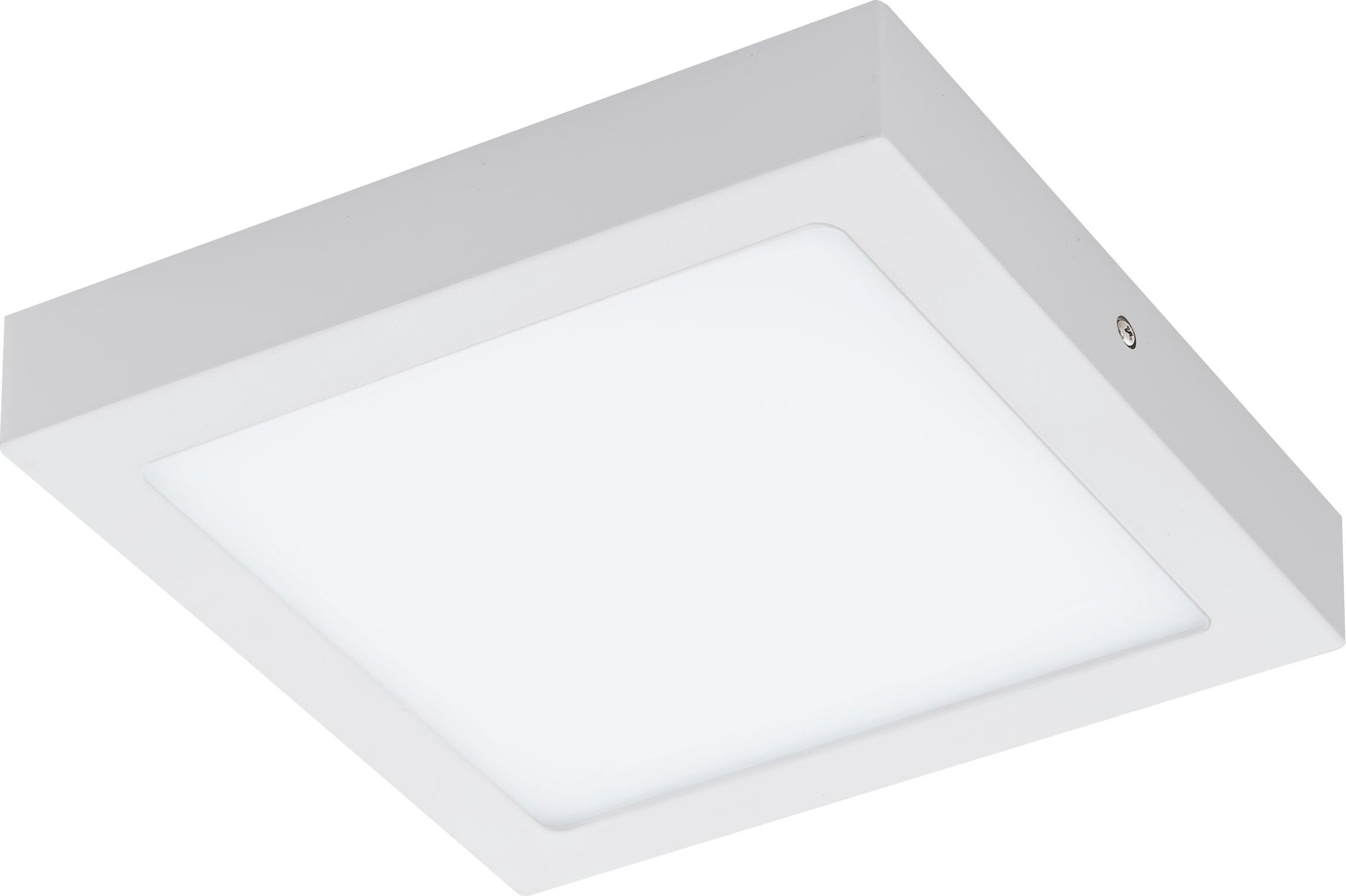 EGLO connect LED Deckenleuchte Fueva-C, Smart Home Deckenlampe, L: 22,5 x 22,5 cm, dimmbar, Bürolampe, Küchenlampe, Weißtöne und Farben einstellbar 96672