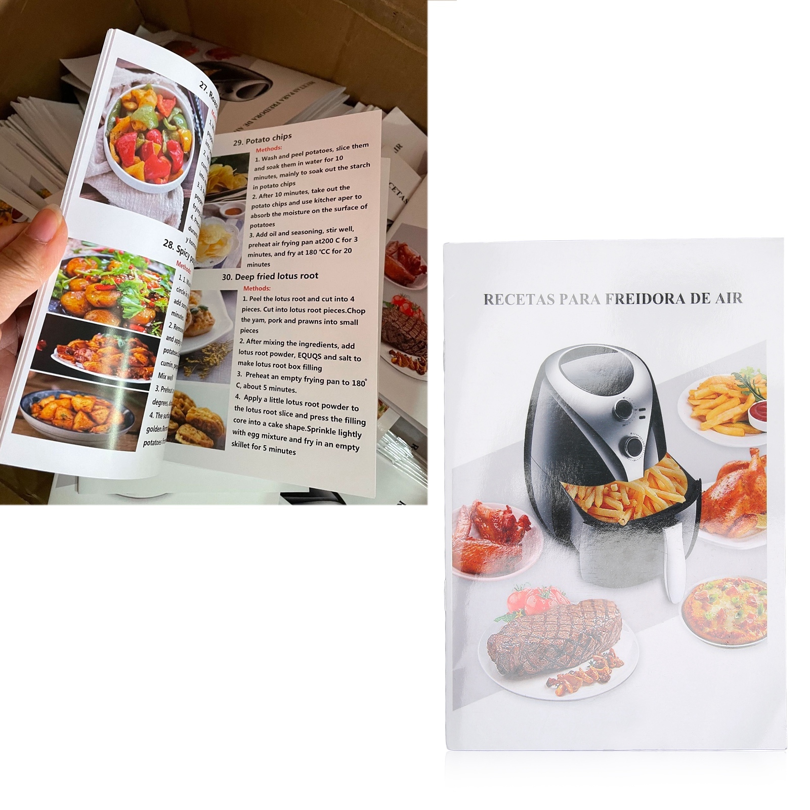Lixada Air Fryer Cookbook 32 Recipes Color Pictures Practical Food Fryer Cookbook for Beginners and Advanced Users K_3118220083111_250516_11522