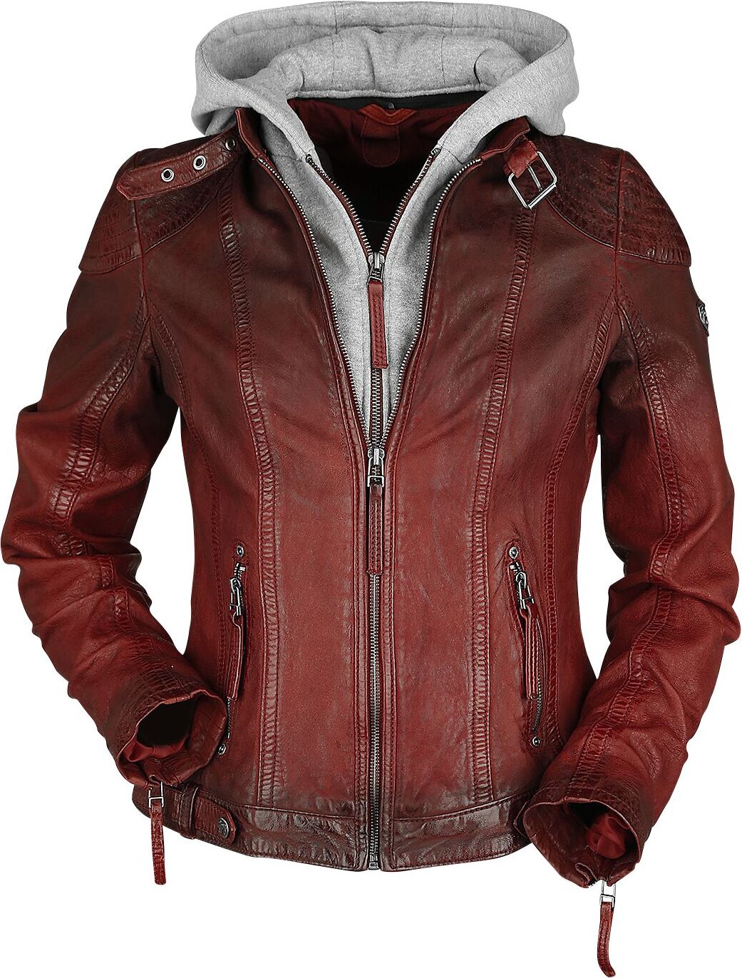 Mauritius GmbH Mauritius Lederjacke Damen Cascha LAMOV rot Basics 100% Leder XS
