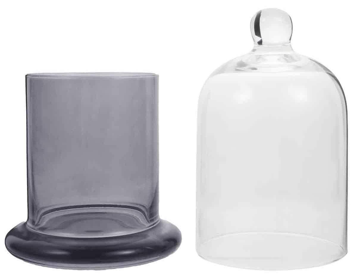 Crrynuo Glasglocke, durchsichtiges Glasgefäß, dekorative Glasglocke, Glasglocke zum Abdecken von Pflanzen und Dekorationen, für die Heimdekoration KAU-LR-UN-CPK-20260413-122
