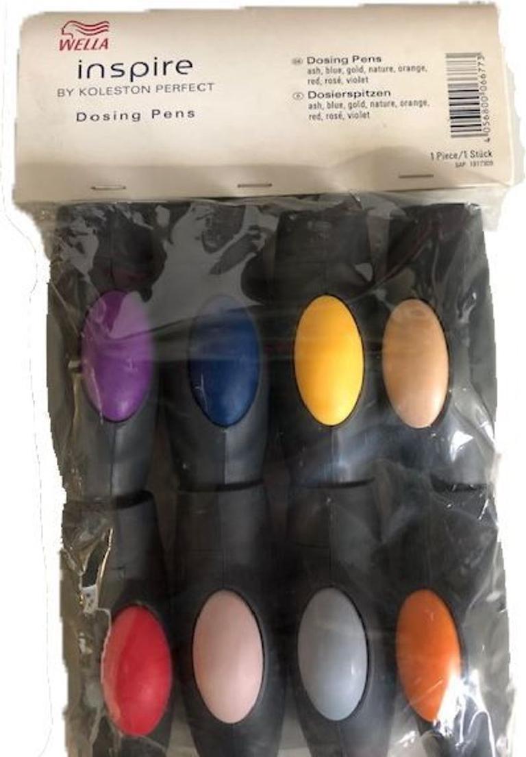 Wella Dosierstift für präzise Dosierung von Flüssigkeiten und Cremes, 8er Set