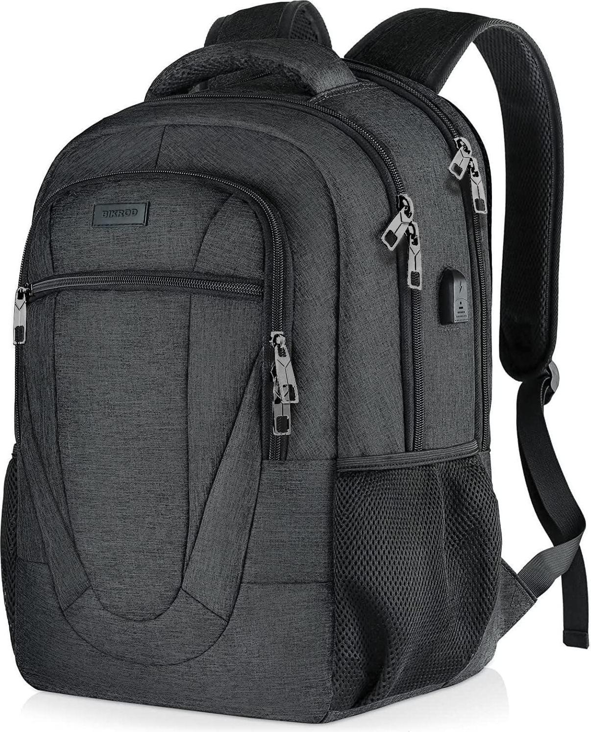 Sonstige BIKROD Herren Rucksack 17.3 Zoll USB Ladeanschluss Schwarz