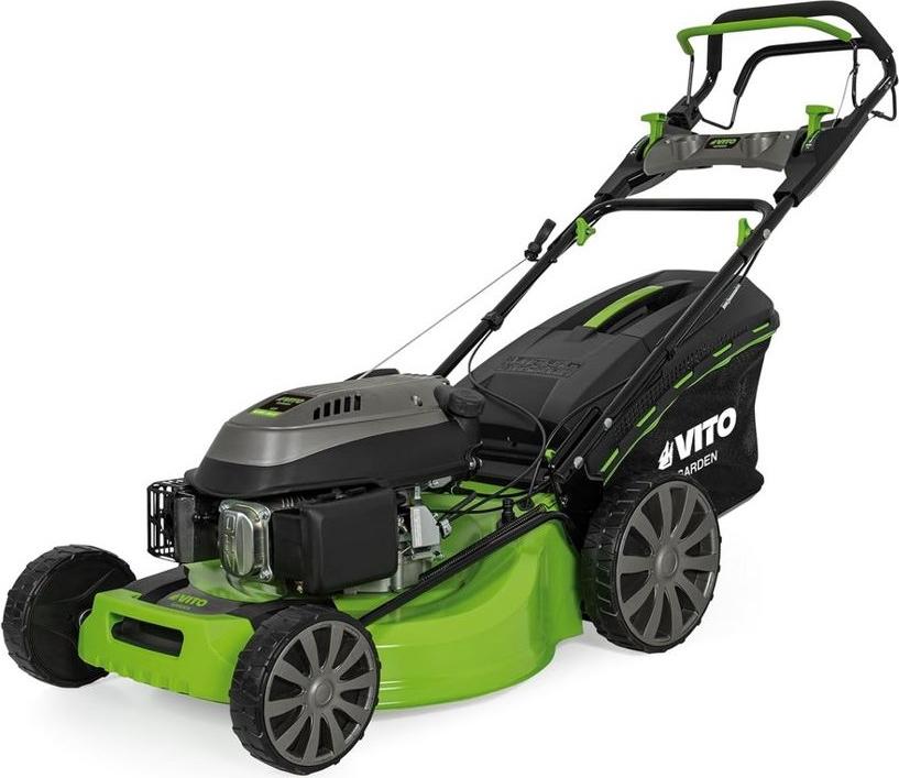 Rasenmäher mit Eigenantrieb, 6,5 PS, Rasenflächen bis 2000 m², Mulchfunktion, 65-l-Fangkorb, VITO