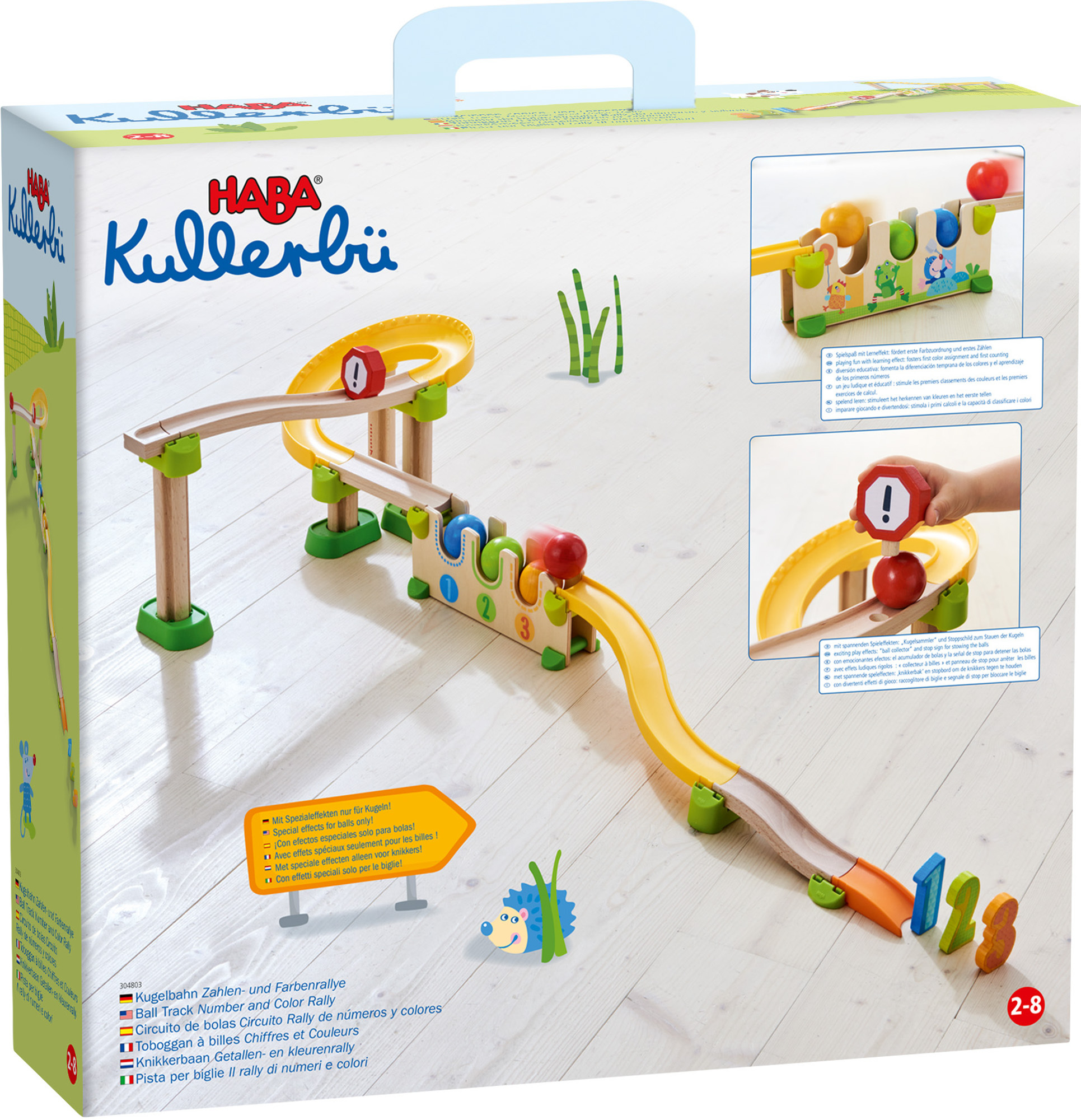 HABA Kullerbü - Kugelbahn Zahlen- und Farbenrallye 304803