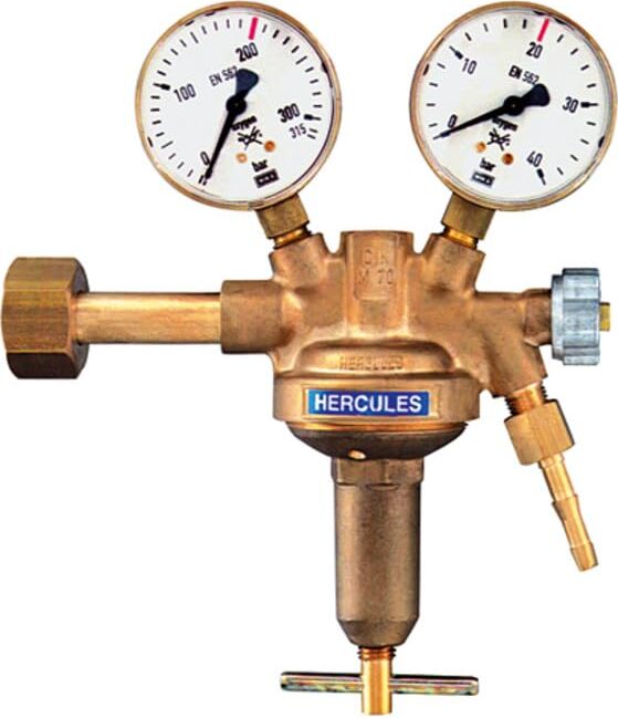 Riegler Flaschendruckregler, 200 bar, Druckluft, Arbeitsdruck 0 - 20 bar 487.38 H