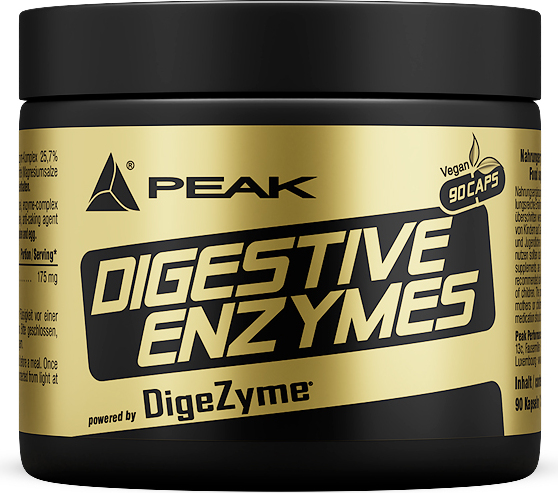 Peak Performance Products S.A. Digestive Enzymes - 90 Kapseln I Verdauungsenzyme I Verdauung I Verdauungsprobleme I DIGEZYME ® I Enzyme I vegan I glutenfrei I titandioxid frei 005111