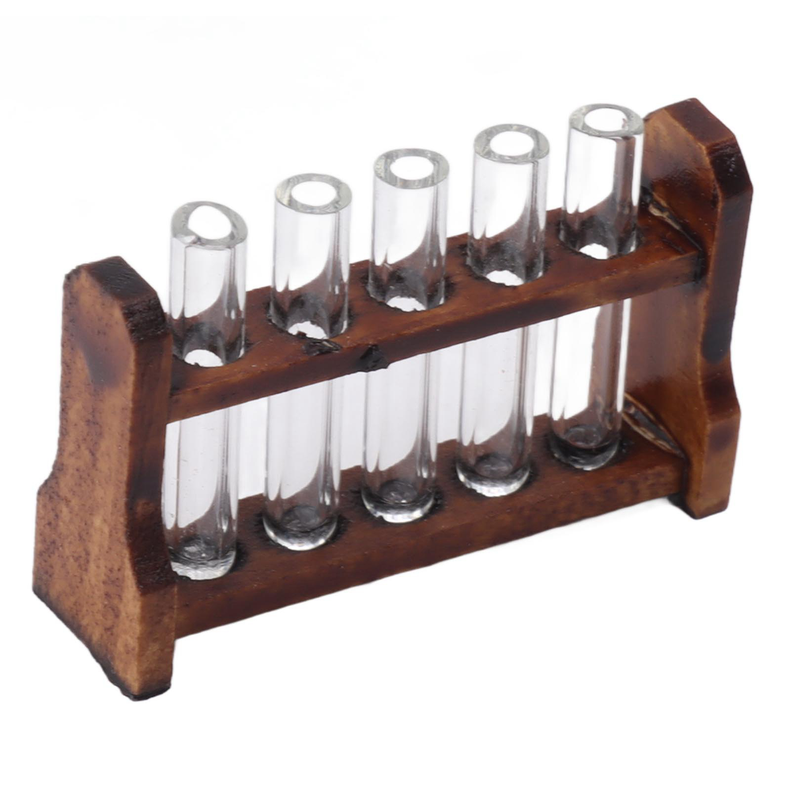 Cocosity 1: 12 Puppenhaus Reagenzglas,Puppenhaus Reagenzglas,Miniatur Reagenzglas mit Rack,Miniatur Reagenzglas,Puppenhaus Mini Reagenzglas,Reagenzglas Spielzeug