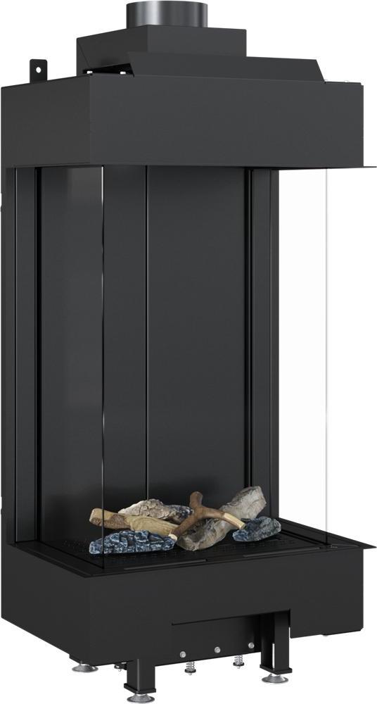 Plynový krb LEO 45 / 68 ľavý pravý propán bután fi 100/150 4,1 kW