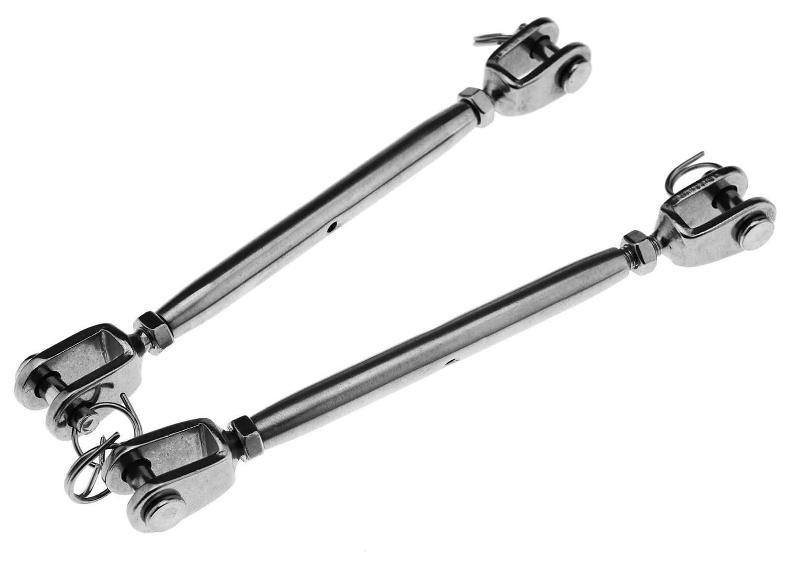 Markenlos 2 Stück 5 mm Edelstahl-Spannschlösser mit geschlossenem Gehäuse