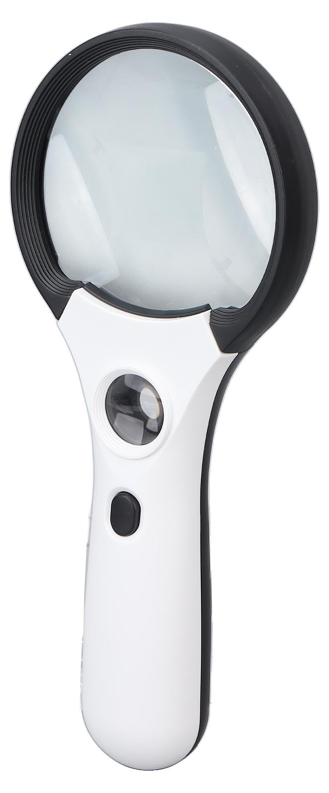 TWO TREES LED-Lupenglas mit hoher Lichtdurchlässigkeit, 4 LEDs, hochauflösende Handlupe zum Lesen