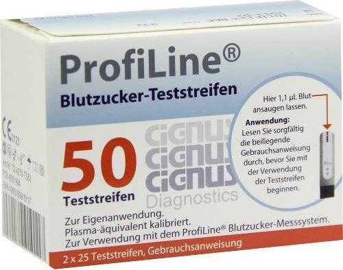 Forum-Telemedizin GmbH Profiline Teststreifen Cignus 2X25 St 06551994